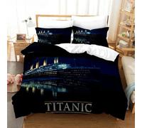 Parure De Lit Titanic Pour Lit Simple Ou Double, Pour Garçons Et Filles, Housse De Couette Romantique, Motif Jack Et Rose