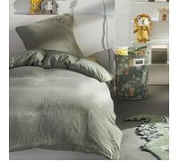 Parure de lit - TODAY - 123327 - 1 personne - 140x200 cm - Gaze de coton unie - Sauge