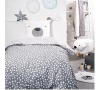 Parure De Lit Today - Housse De Couette 140x200 + 2 Taies D'oreiller 63x63 - 1 Personne - Funny2.6 - Gris