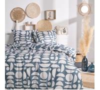 PARURE DE LIT TODAY - HOUSSE DE COUETTE 220X240 + 2 TAIES D OREILLER 63X63 - 100% COTON 57 fils - SUNSHINE 14.22