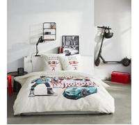 Today Parure de lit 2 Personnes 220x240cm + 2 taies oreillers 63x63 cm imprimée Java 1,18