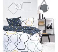 TODAY Parure De Lit Double à Motif Géométrique Sunshine - 220 X 240 Cm