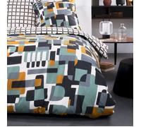 Parure de lit - TODAY - Sunshine - 116485 - 2 personnes - 220x240 cm - Coton - Imprimé 9.43