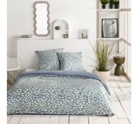 Today – Parure de lit Sunshine – 220 x 240 cm – Coton 100% – 2 personnes – 2 taies 63x63 cm – Bleu