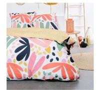 parure de lit - today sunshine - 240x220 cm - 2 personnes - coton imprimé graphique Orange G
