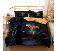 Parure De Lit Tom Clancy's The Division, Plusieurs Tailles, Housse De Couette 52 % Coton, Douce Et Confortable, Avec 2 Taies D'oreiller 80 X 80 Cm