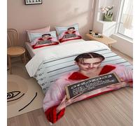 Parure De Lit Tommy Cash 3 Pieces ¿ Douce Et Légère, 100 % Polyester. 1 Housse De Couette + 1/2 Taie D'oreiller. Ideal Pour Une Chambre Ou Une Chambre D'amis, Pour Toutes Les Saiso