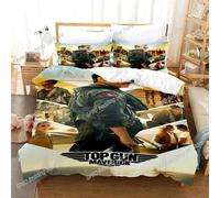 Parure De Lit Top Gun Maverick Avec Housse De Couette Et Taie D'oreiller, Impression 3d, Pour Lit King Size Et Queen Size