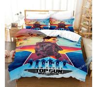Parure De Lit Top Gun Maverick Avec Housse De Couette Et Taie D'oreiller, Impression 3d, Pour Lit King Size Et Queen Size