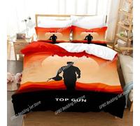 Parure De Lit Top Gun Maverick Avec Housse De Couette Et Taie D'oreiller, Impression 3d, Pour Lit King Size Et Queen Size