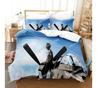 Parure De Lit Top Gun Maverick Avec Housse De Couette Et Taie D'oreiller, Impression 3d, Pour Lit King Size Et Queen Size