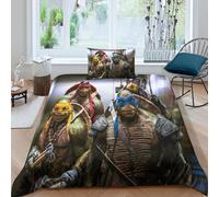 Parure De Lit Tortues Ninja, Housse De Couette, Personnages De Dessins Animes, Housse De Couette, Housse De Couette, Housse De Couette, Fermeture Éclair En Microfibre Douce Avec Ta