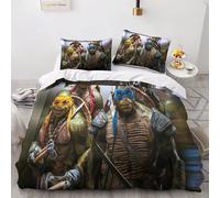 Parure De Lit Tortues Ninja, Housse De Couette, Personnages De Dessins Animes, Housse De Couette, Housse De Couette, Housse De Couette, Fermeture Éclair En Microfibre Douce Avec Ta