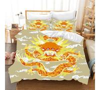Parure De Lit Totem Ancestor, Housse De Couette 3 Pieces, Motif Dragon