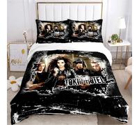 Parure De Lit Toutes Saisons Avec Housse De Couette Et Taies D'oreiller, Motif Groupe De Rock Imprime En 3d De Tokio Hotel, Pour Lit Simple, Double, Queen Size Et King Size