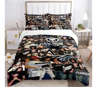Parure De Lit Toutes Saisons Avec Housse De Couette Et Taies D'oreiller, Motif Groupe De Rock Imprime En 3d De Tokio Hotel, Pour Lit Simple, Double, Queen Size Et King Size