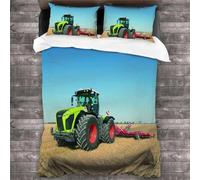 Parure De Lit Tracteur Avec Housse De Couette Et Housse De Couette Pour Garcon , Motif Tracteur, Motif Camion, Motif Chariot À Outils Agricoles
