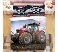 Parure De Lit Tracteur Avec Housse De Couette Et Housse De Couette Pour Garcon , Motif Tracteur, Motif Camion, Motif Chariot À Outils Agricoles