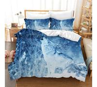 Parure De Lit Trois Pieces Avec Housse De Couette Wolf Soul, Élégante Pour Enfants Et Adolescents