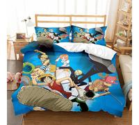 Parure De Lit Une Piece Nami Sanji, 200 Fils Au Pouce Carré, 100 % Coton Égyptien, Qualité Hôtelière, Ultra Douce, Hypoallergénique, Luxueuse, Op