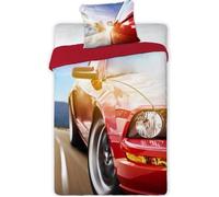 Parure de lit - Voiture Turbo Car - 100% coton - Lavable en machine - 140x200 cm