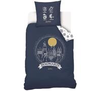 Parure de lit - WARNER BROS - Harry Potter - 100% coton - 140 x 200 cm - Lavable en machine