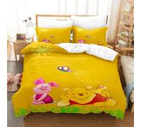 Parure De Lit Winnie L'ourson Et Tigrou, Motif Dessin Anime, Pour Lit Simple, Double, Queen Size, Garçon Et Fille, Ensemble De Couette, 2 Ou 3 Pieces