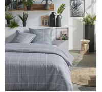 Parure de lit zippée imprimé MAWIRA ARTHUR - TODAY - Gris 260x240cm