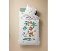 Parure enfant Magicouette ANIMAUX avec coton recyclé multicolore 140X150