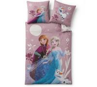 Parure Housse Couette Reine des Neiges Anna Elsa Olaf 140x200 + Taie 65x65