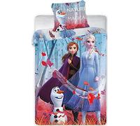 Parure Housse de Couette 140 x 200 cm La Reine des Neiges | 1 x Housse d'oreiller 63 x 63 cm Frozen 2 (590612-frozen1)
