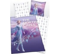 Parure Housse de Couette 140 x 200 cm La Reine des Neiges | 1 x Housse d'oreiller 63 x 63 cm Frozen 2 (fr9015-frozen5)