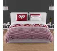 Parure Housse De Couette En Coton 57 Fils 240x220 Cm Passion Rouge, Par Soleil D'ocre