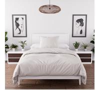 Intemporel Parure Housse de Couette en Microfibre lavée 140x200 cm Boheme Lin, par Soleil d'Ocre