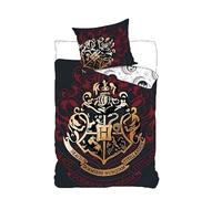 Parure Housse de Couette Harry Potter - 1 Housse de Couette + 1 taie d'oreiller - 100% Coton (140 X 200 cm, Parure de lit Harry Potter - E)