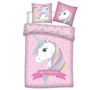 Parure housse de couette Licorne - Marque - Modèle - Multicolore - Rose - Synthétique