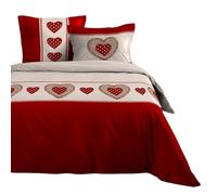 Parure Housse DE Couette Marianne Rouge 240X220 cm