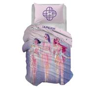 Parure Housse de Couette Simple Kpop Demon Hunters, 100% Coton, 2 pièces, Sac + taie d'oreiller, Produit Officiel
