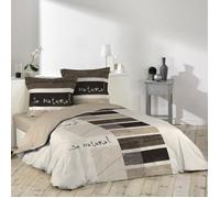 DOUCEUR D'INTERIEUR, Parure de lit avec 2 taies d'oreiller, Coton, Imprimé, 240 x 260 cm 1641907