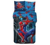 Parure Housse de Couette Spiderman Tir 140x200cm avec taie d'oreiller