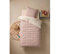 Parure housse de couette + taie d'oreiller enfant GIPSY beige / multicolore 140X200 63X63