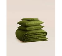 Parure - Lin fançais et belge - Vert - Respirante, responsable et durable - Tediber