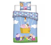 Parure lit bébé Housse de couette réversible PEPPA PIG 100x140cm 100% coton