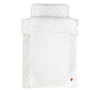 Parure de lit housse de couette et taie d'oreiller melody melody, blanc imprimé minimali 100X140