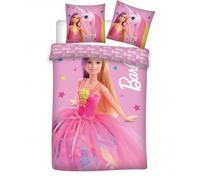 Parure lit Housse de couette 100x135cm BARBIE 100% Coton pour enfant fille