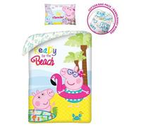 Parure lit Housse de couette réversible PEPPA PIG 140x200cm 100% coton