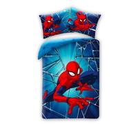 Parure lit Housse de couette Spiderman pour enfant garçon 100x140 réversible man