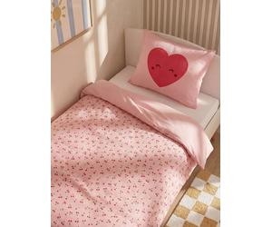 Parure Magicouette CERISE avec coton recyclé rose imprimé 140X200
