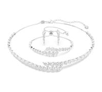 Parure Mesmera, Parure (3), Taille marquise, Blanc, Métal rhodié OS