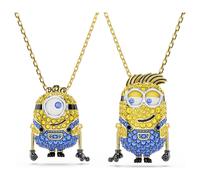 Parure Minions James and Henry, Pavé, Multicolore, Placage de ton or OS